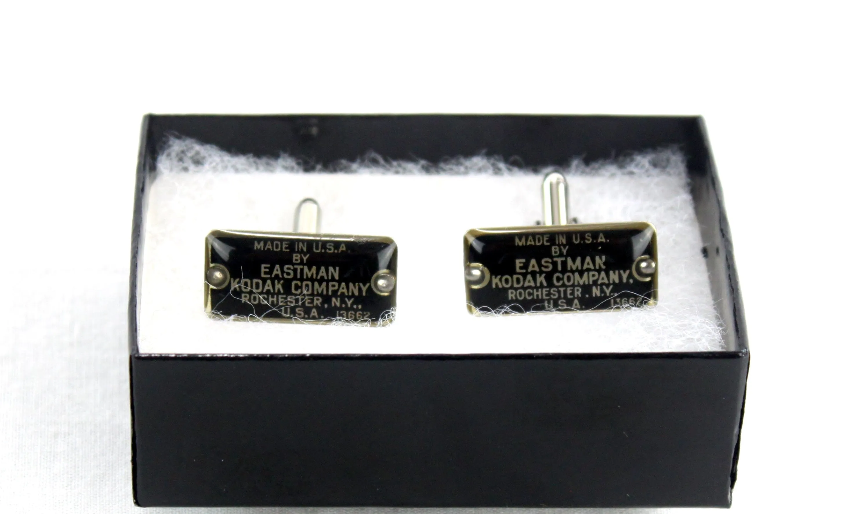 Vintage Cuff Links - Kodak Folding Camera Name Plate