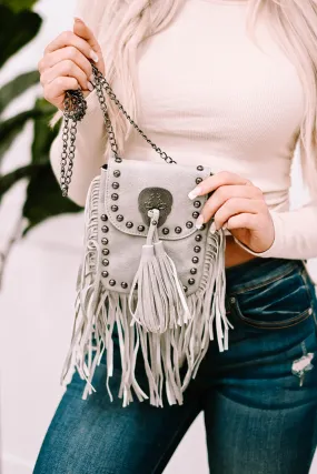 Vintage Tassel Rivet Single Shoulder Bag