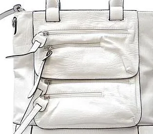 White Bag With Multipe Pockets