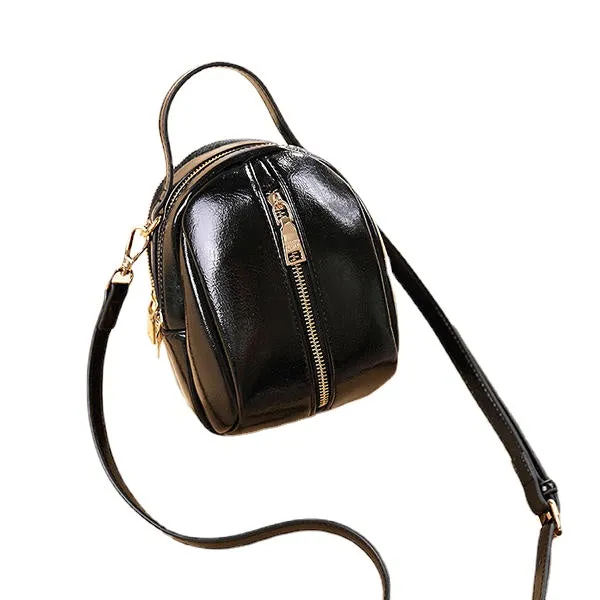 Women Faux Leather Wild Crossbody Bag Fashion Shell Shoulder Handbag