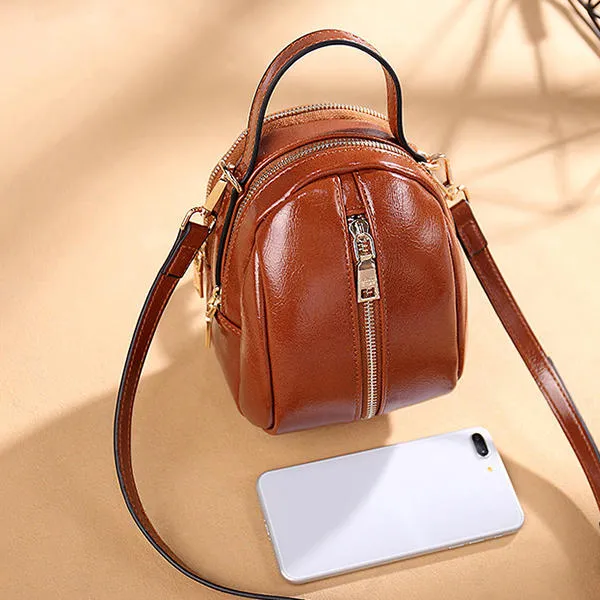 Women Faux Leather Wild Crossbody Bag Fashion Shell Shoulder Handbag