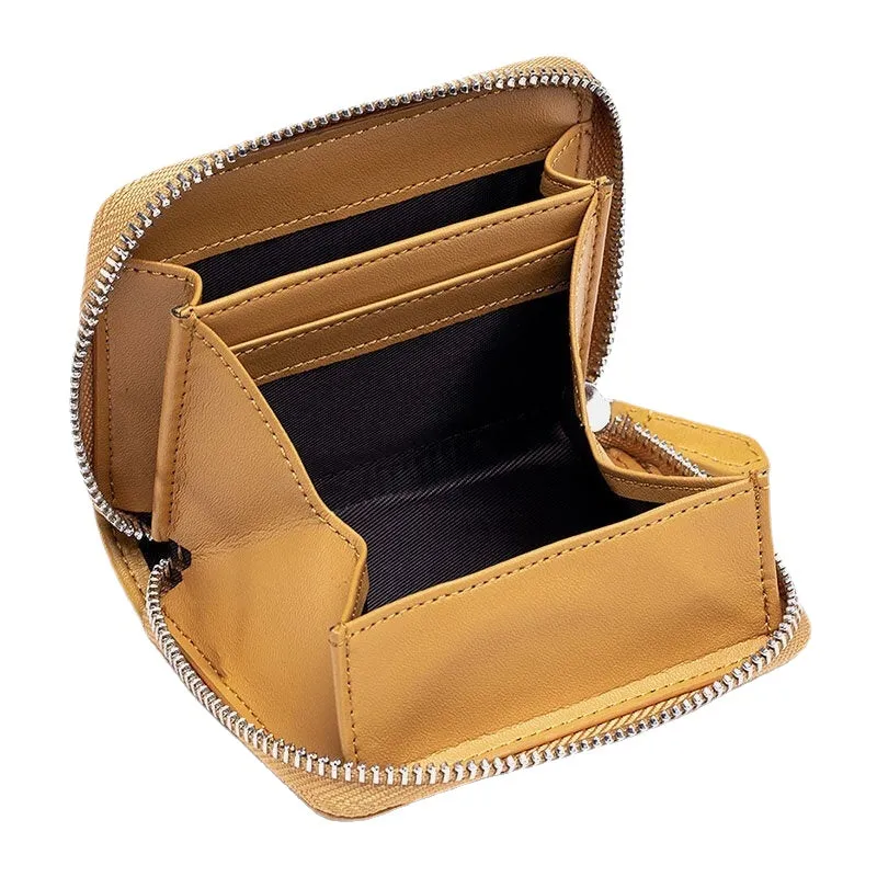 Women Genuine Leather RFID Anti-theft Coin Storage Bag Coin Wallet Purse