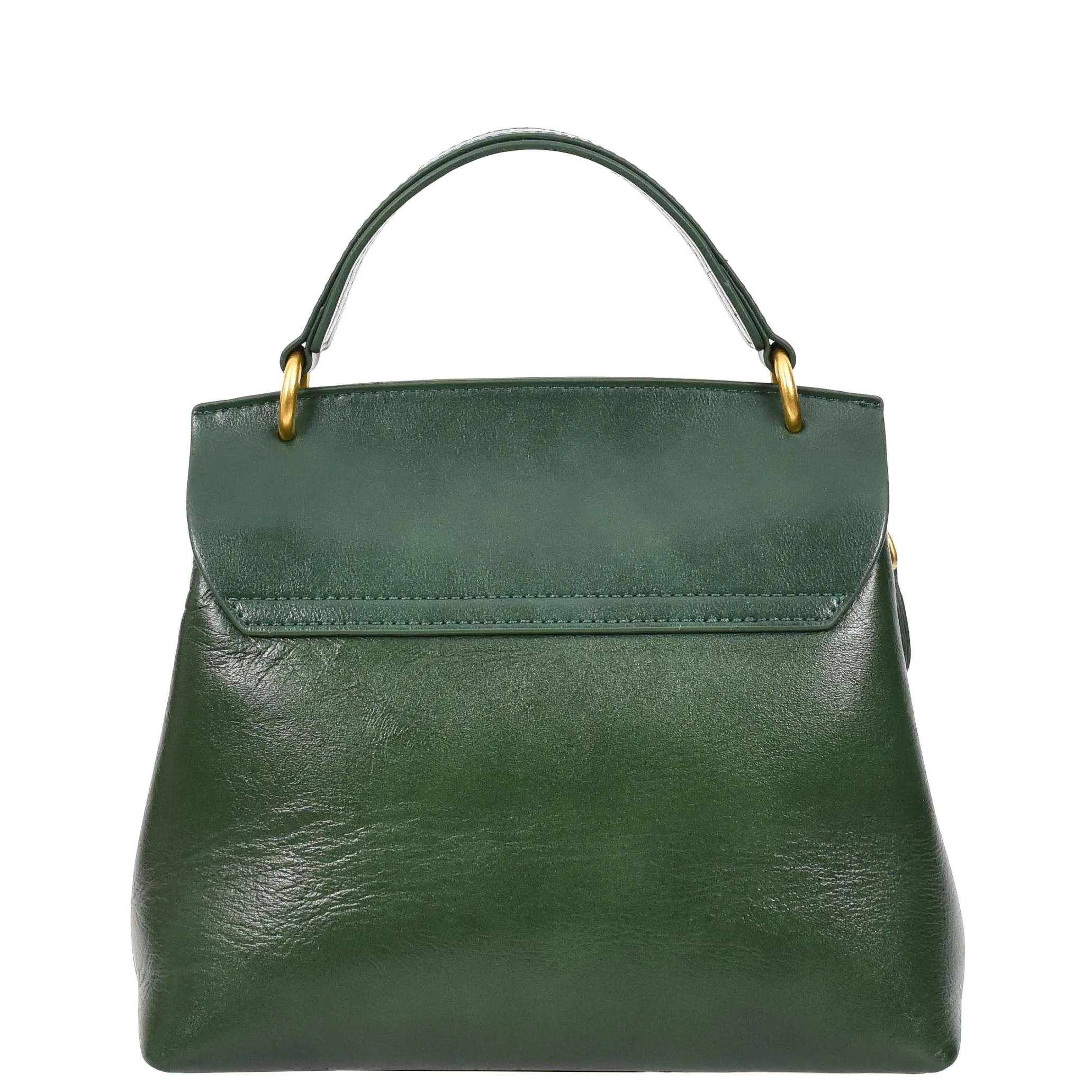 Womens Real Leather Handbag Small Evening Outgoing Fashion Tote Bag A776 Green